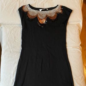 Trina Turk Tunic/Dress w/ Embellished Collar.
